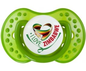 I Love Zimbabwe Sucette LOVI Dynamic Vert classique