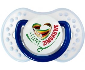I Love Zimbabwe Sucette LOVI Dynamic Marine-blanc-bleu classique