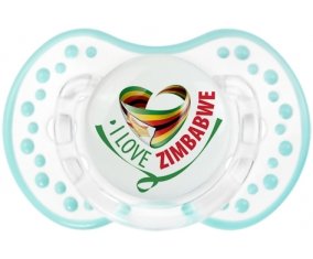 I Love Zimbabwe Sucette LOVI Dynamic Retro-blanc-lagon classique
