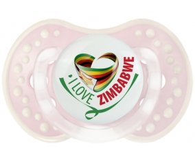 I Love Zimbabwe Sucette LOVI Dynamic Retro-rose-tendre classique