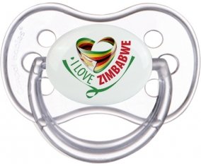 I Love Zimbabwe Sucette Anatomique Transparente classique