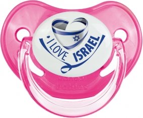 I Love Israel Tétine Physiologique Rose classique