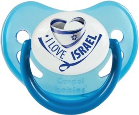 I Love Israel Tétine Physiologique Bleue phosphorescente