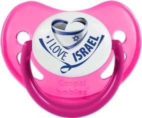 I Love Israel Tétine Physiologique Rose phosphorescente