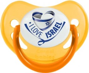 I Love Israel Tétine Physiologique Jaune phosphorescente