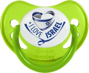 I Love Israel Tétine Physiologique Vert phosphorescente