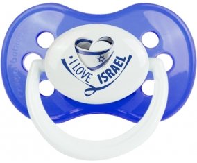 I Love Israel Sucete Anatomique Bleu classique