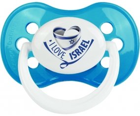 I Love Israel Sucete Anatomique Cyan classique