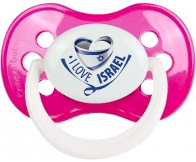 I Love Israel Sucete Anatomique Rose foncé classique