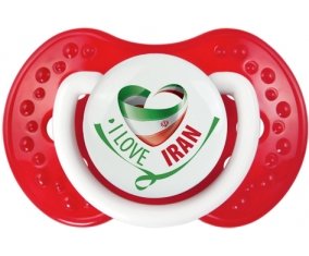 I Love Iran Tétine LOVI Dynamic Blanc-rouge classique