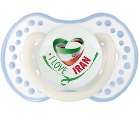 I Love Iran Tétine LOVI Dynamic Blanc-cyan classique