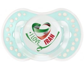I Love Iran Tétine LOVI Dynamic Retro-turquoise-lagon classique