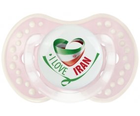 I Love Iran Tétine LOVI Dynamic Retro-rose-tendre classique