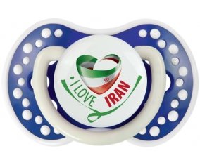 I Love Iran Tétine LOVI Dynamic Bleu-marine phosphorescente