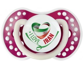 I Love Iran Tétine LOVI Dynamic Fuchsia phosphorescente