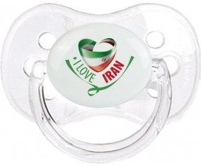I Love Iran Sucette Cerise Transparent classique