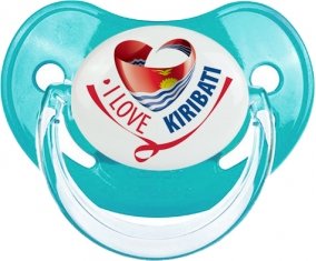 I Love Kiribati Sucette Physiologique Bleue classique