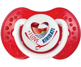 I Love Kiribati Sucette LOVI Dynamic Blanc-rouge classique
