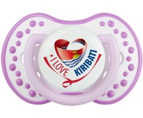 I Love Kiribati Sucette LOVI Dynamic Blanc-mauve classique