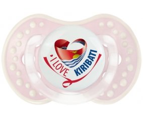 I Love Kiribati Sucette LOVI Dynamic Retro-rose-tendre classique