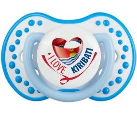 I Love Kiribati Sucette LOVI Dynamic Blanc-bleu phosphorescente
