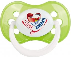 I Love Kiribati Tétine Anatomique Vert classique