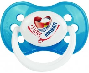I Love Kiribati Tétine Anatomique Cyan classique