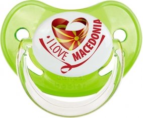 I Love Macedonia Sucette Physiologique Vert classique
