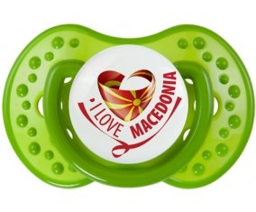 I Love Macedonia Sucette LOVI Dynamic Vert classique