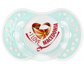 I Love Macedonia Sucette LOVI Dynamic Retro-turquoise-lagon classique