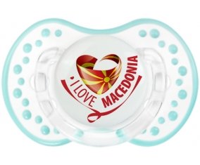 I Love Macedonia Sucette LOVI Dynamic Retro-blanc-lagon classique