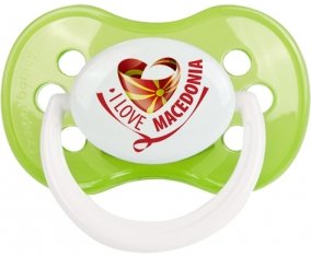 I Love Macedonia Sucette Anatomique Vert classique