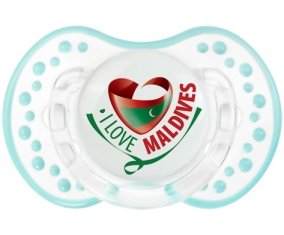 I Love Maldives Sucete LOVI Dynamic Retro-blanc-lagon classique