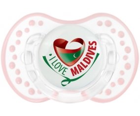 I Love Maldives Sucete LOVI Dynamic Retro-blanc-rose-tendre classique