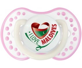 I Love Maldives Sucete LOVI Dynamic Blanc-rose phosphorescente