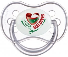I Love Maldives Sucete Anatomique Transparente classique