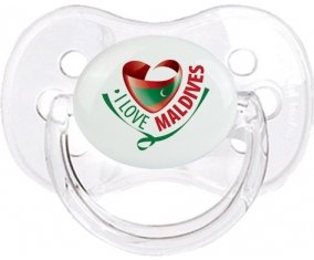 I Love Maldives Sucete Cerise Transparent classique