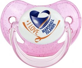 I Love Marshall islands Sucete Physiologique Rose à paillette