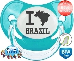 Originale i love brazil : Tétine Physiologique personnalisée