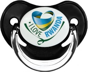 I Love Rwanda Sucette Physiologique Noir classique