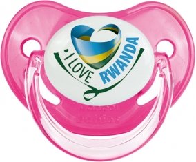 I Love Rwanda Sucette Physiologique Rose classique