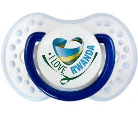I Love Rwanda Sucette LOVI Dynamic Marine-blanc-bleu classique