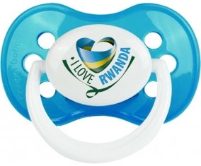 I Love Rwanda Tétine Anatomique Cyan classique