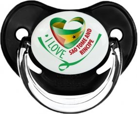 I Love Sao Tome and Rincipe Sucette Physiologique Noir classique