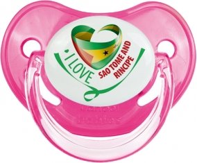 I Love Sao Tome and Rincipe Sucette Physiologique Rose classique