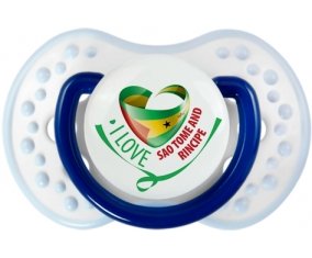 I Love Sao Tome and Rincipe Sucette LOVI Dynamic Marine-blanc-bleu classique