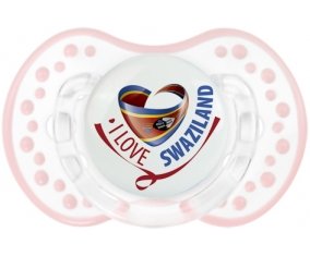 I Love Swaziland Sucete LOVI Dynamic Retro-blanc-rose-tendre classique