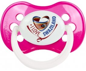 I Love Swaziland Sucete Anatomique Rose foncé classique