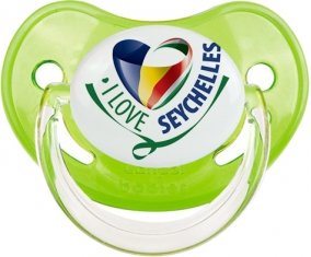 I Love Seychelles Sucete Physiologique Vert classique