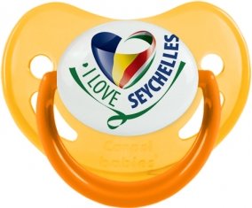 I Love Seychelles Sucete Physiologique Jaune phosphorescente